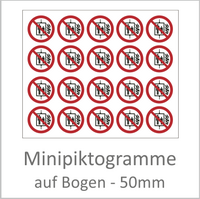 Minipiktogramme 50 mm