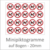 Minipiktogramme 20 mm