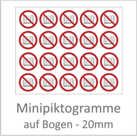 Minipiktogramme 20 mm