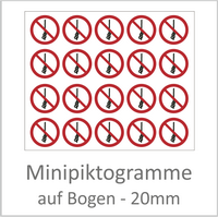 Minipiktogramme 20 mm