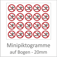 Minipiktogramme 20 mm