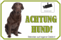 Preview: Hundeschild, Achtung Hund