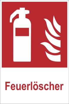 Kombischild  Feuerlöscher nach DIN ISO 7010