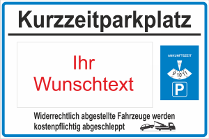 Parkplatzkennzeichnung Aufkleber