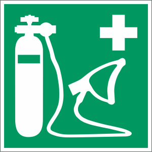 Rettungszeichen-Aufkleber "Wiederbelebungsgerät"