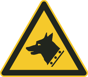 Warnschild "Wachhund"