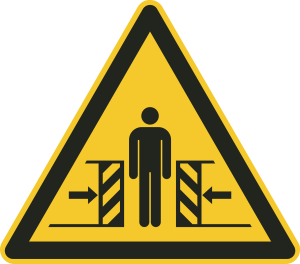 Warnzeichen Aufkleber DIN ISO 7010