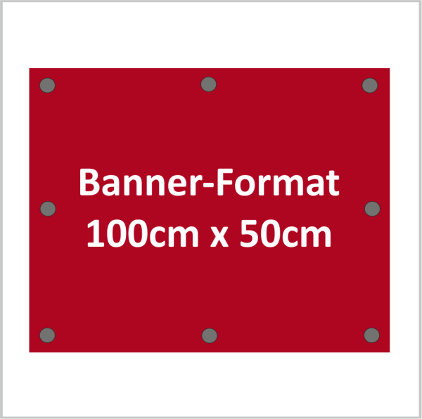 Meshbanner 100x50cm