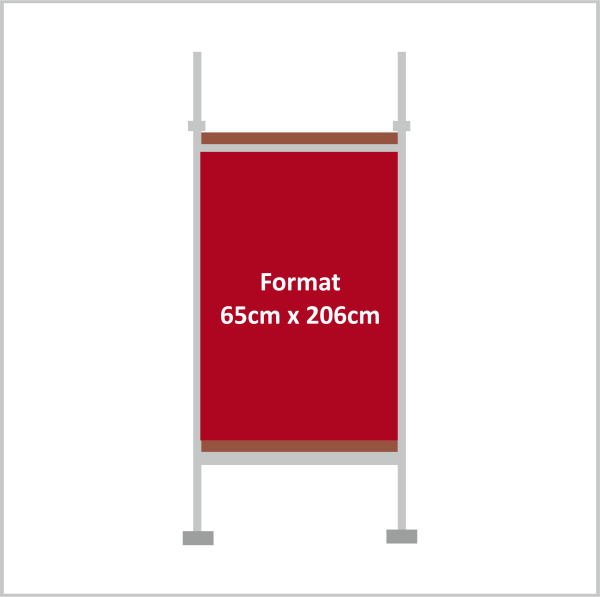 Werbeplane für Gerüst