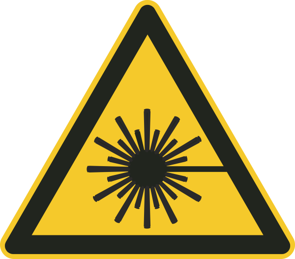 Warnschild "Laserstrahl"