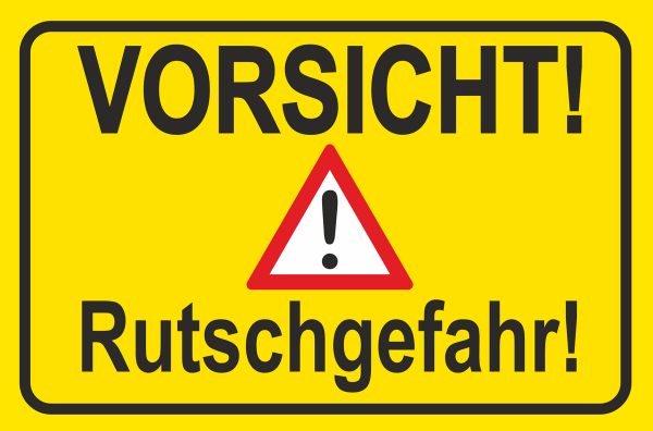 Vorsicht Rutschgefahr Zum Ausdrucken: Rutschgefahr Schild Vorsicht Schilder Druck Hb