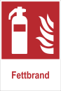 Brandschutzzeichen-Schild "Fettbrand"
