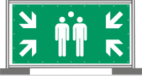 Rettungszeichenbanner "SAMMELSTELLE"