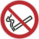 Verbotsaufkleber "Rauchen verboten"